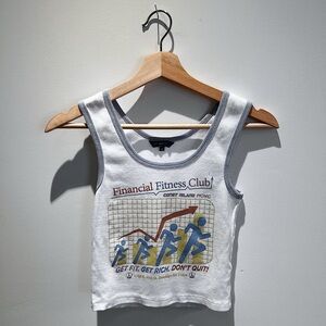 SOLD 🚫 Coney Island Picnic ribbed crop tank